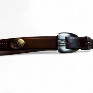 Zep-Pro Men's Belt Size 36 brown Arkansas Razorbacks Leather Buckle brand new